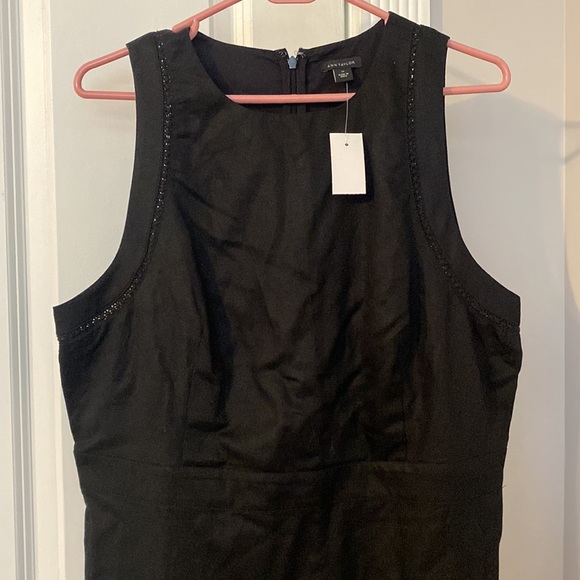 Black Sleeveless Sheath Dress - Ann Taylor - new with tags - Picture 4 of 5